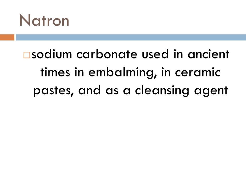 Natron Element PPT - Vocabulary of Ancient Egypt PowerPoint Presentation, free ...