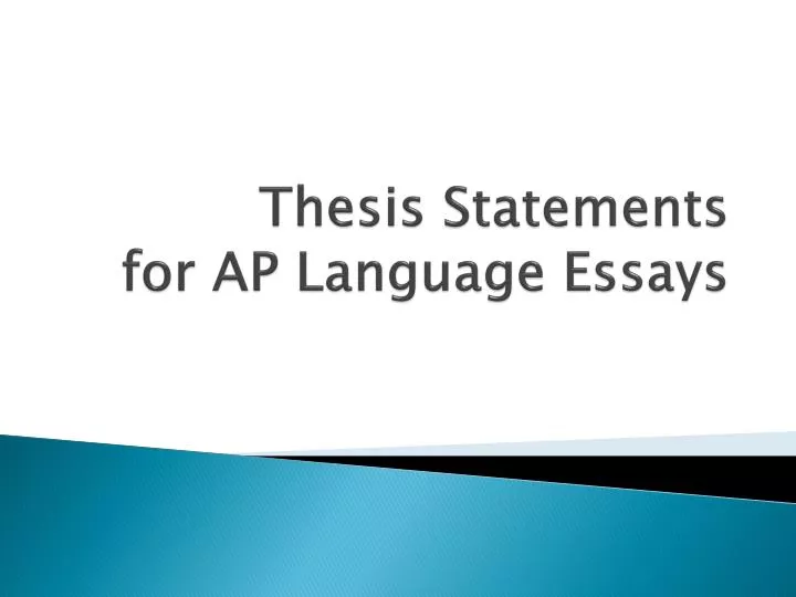 ap language essays