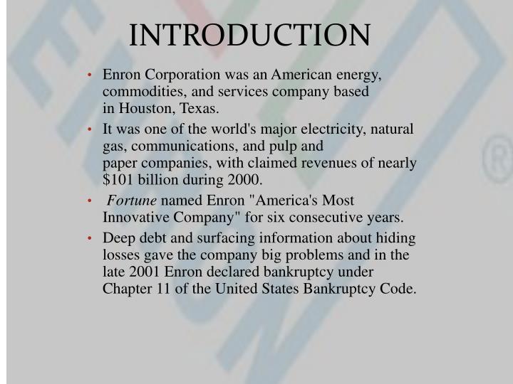 introduction of enron case Introduction enron’s development and use of tax-motivated 1 1 report of investigation of enron corporation and related entities regarding federal tax. introduction of enron case Introduction enron’s development and use of tax-motivated 1 1 report of investigation of enron corporation and related entities regarding federal tax.