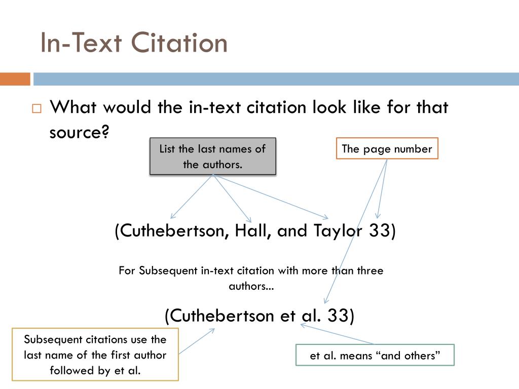 in text citation mla et al