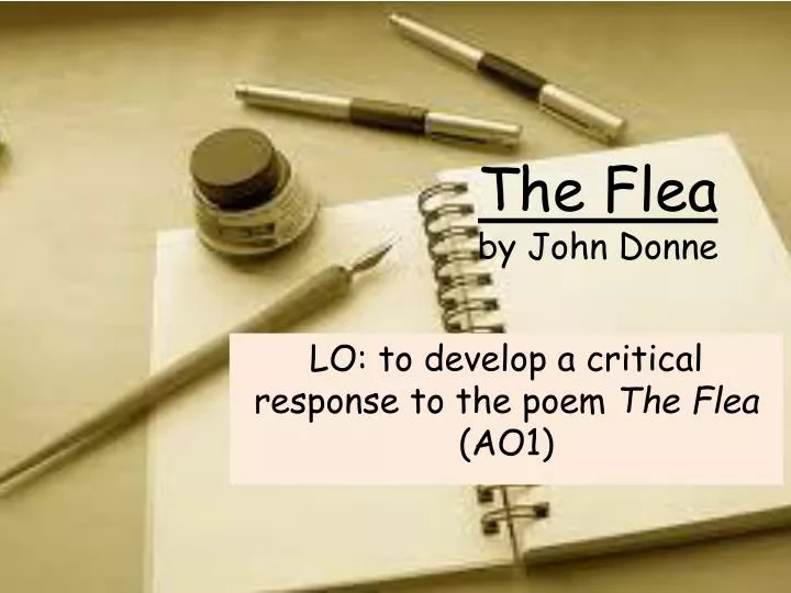 John Donne The Flea