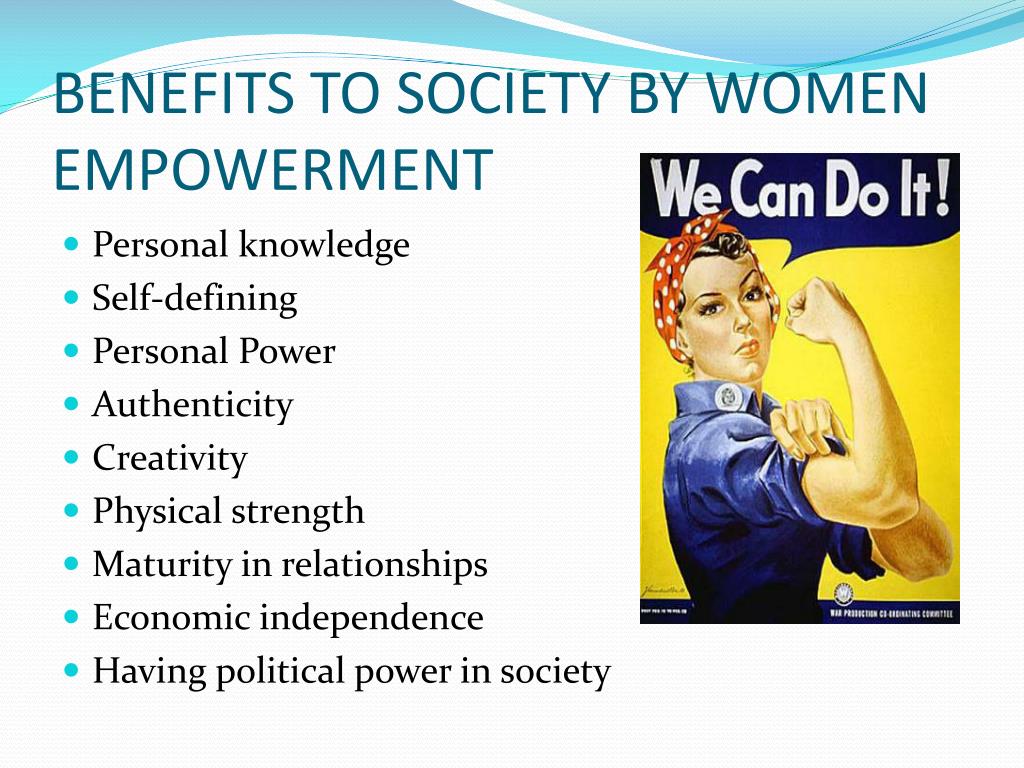 advantages of women empowerment