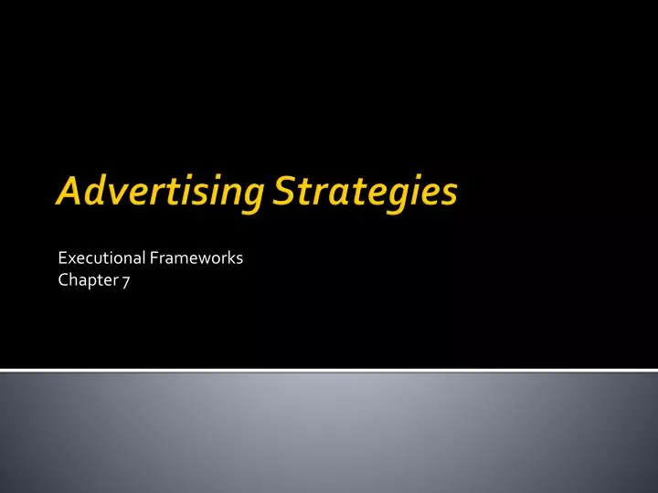 executional framework of advertising executional framework of advertising