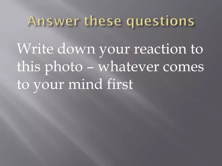 PPT Answer these questions PowerPoint Presentation, free download ID2372833