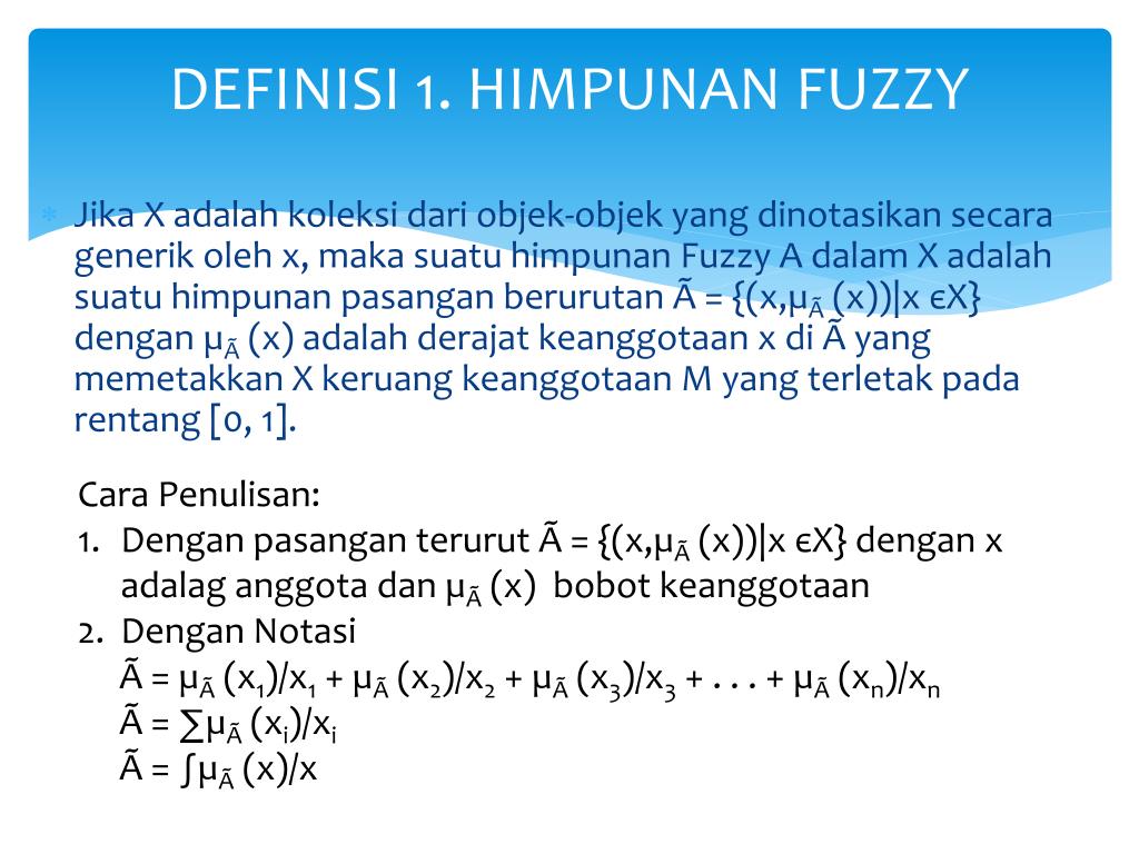 PPT - HIMPUNAN FUZZY PowerPoint Presentation, Free Download - ID:2373502