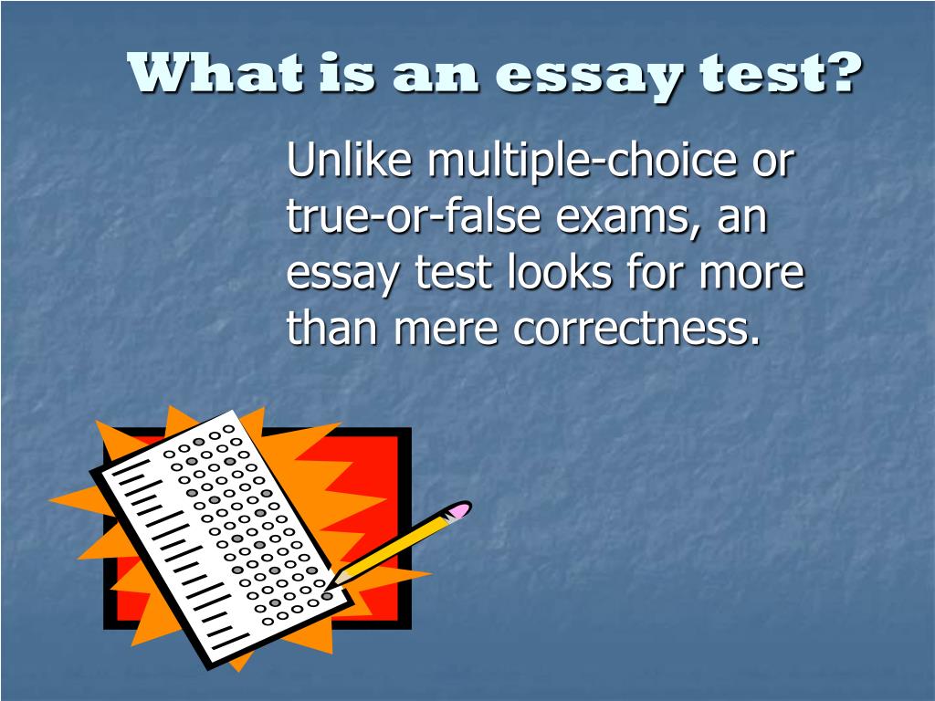 what is an essay test