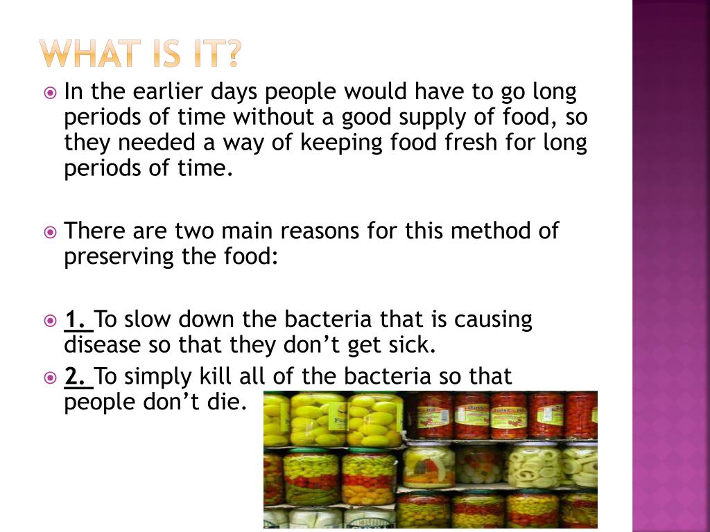 powerpoint presentation on food preservation