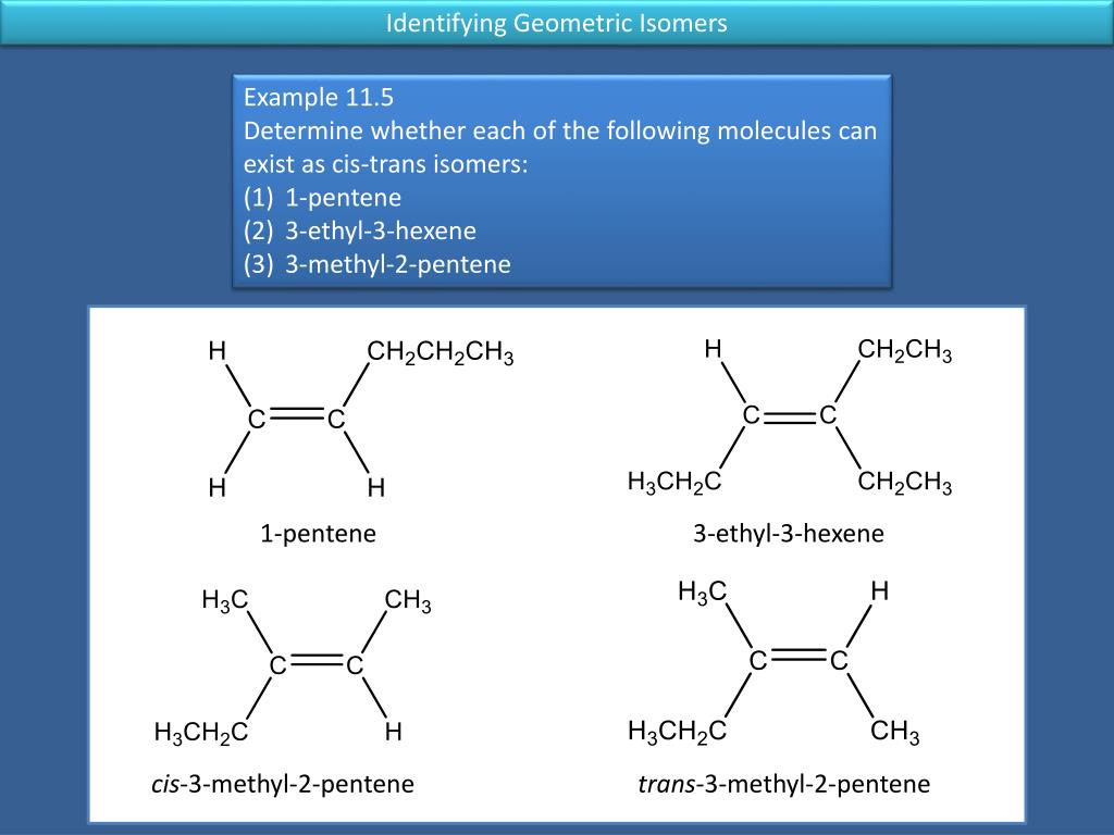 3-methyl-2-pentene 1-pentene 3-ethyl-3-hexene cis-3-methyl-2-pentene trans...