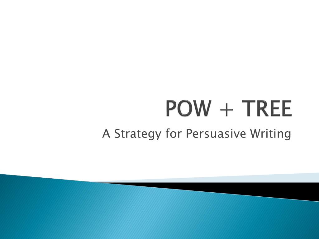 Ppt Pow Tree Powerpoint Presentation Free Download Id 2378016