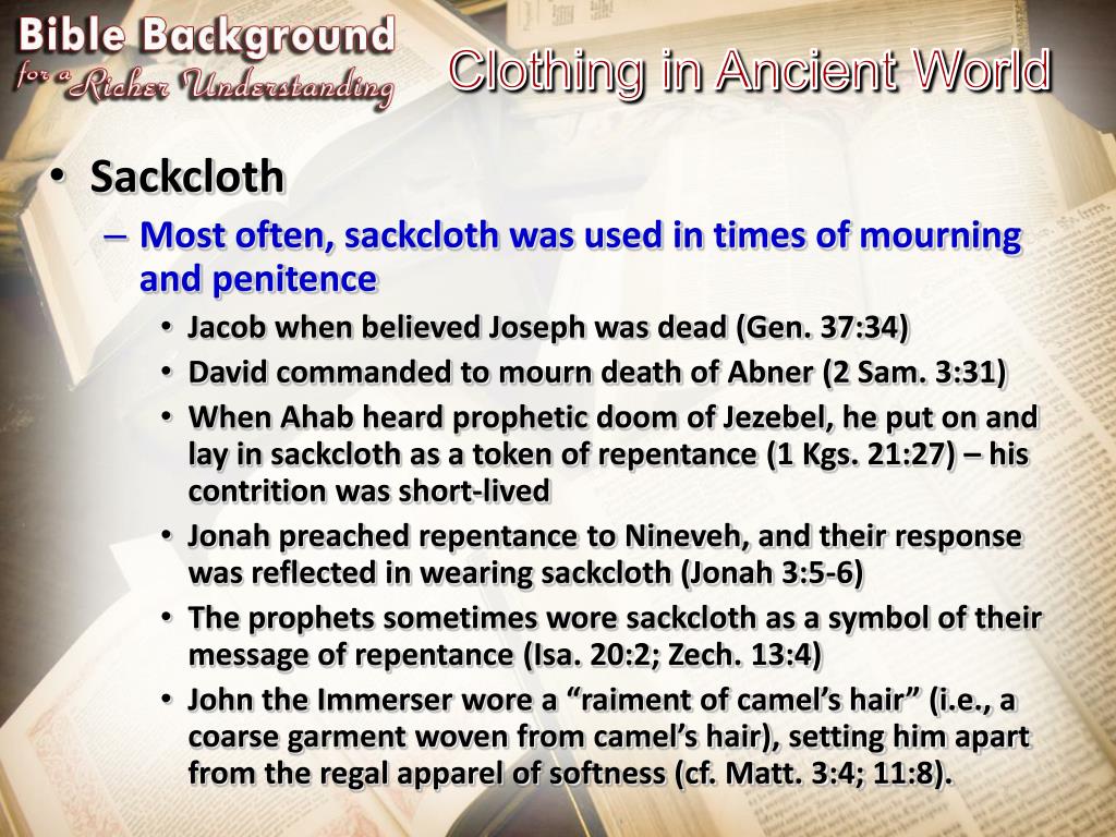 Sackcloth, penitential garment