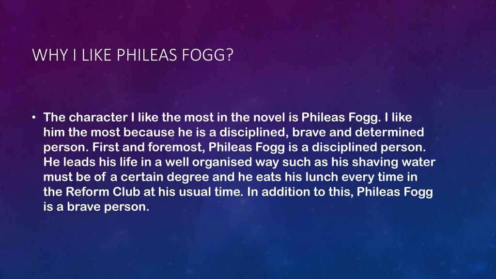 character sketch of phileas fogg