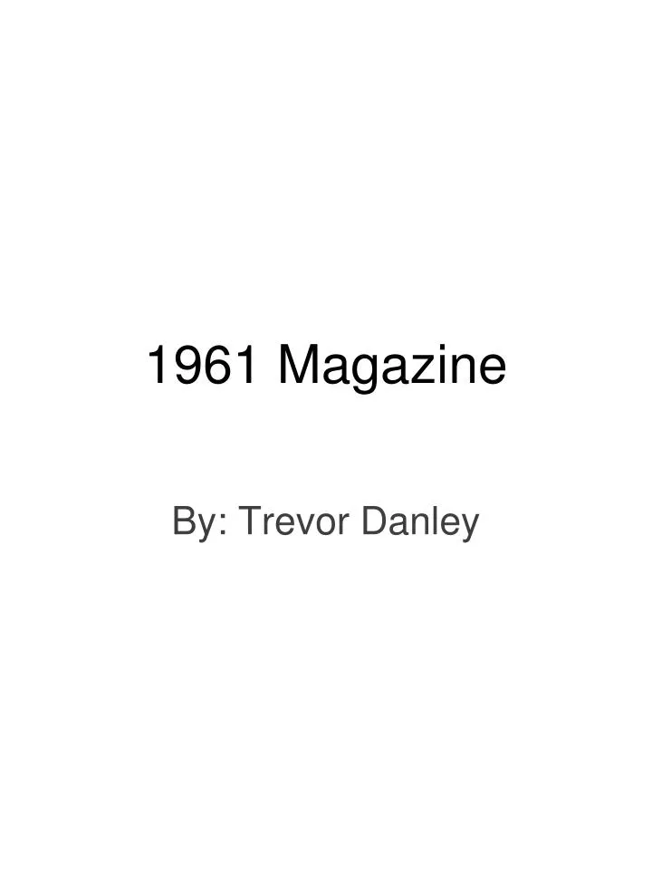 1961 magazine n.