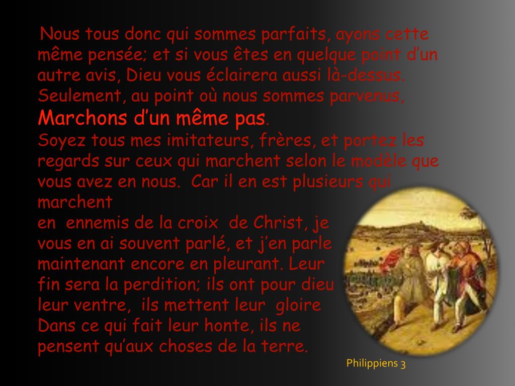Au Point Nous Sommes Parvenus Marchons D'un Meme Pas