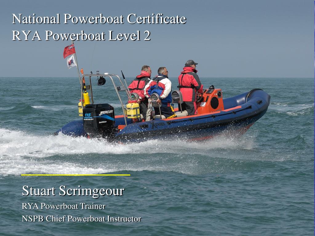 national powerboat handling certificate