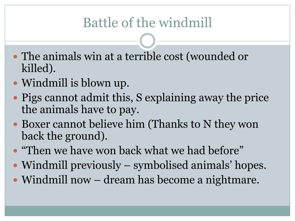 animal farm windmill essay