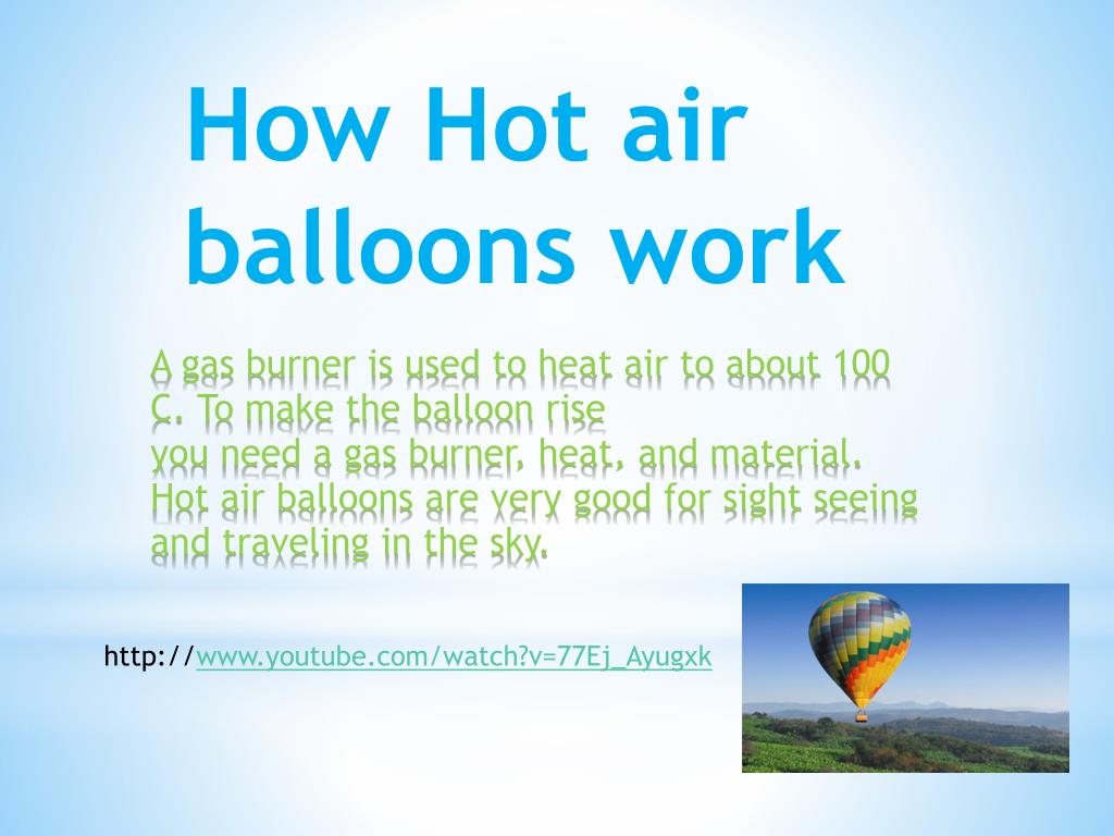hot air balloon how does it work
