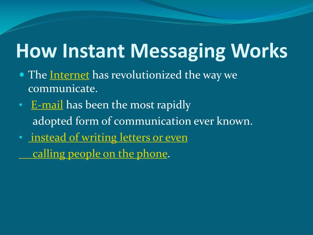 online instant messaging ites