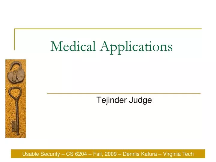 PPT Medical Applications PowerPoint Presentation, free download ID