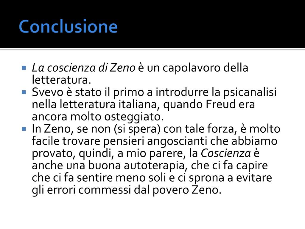 PPT - La coscienza di Zeno Di Italo Svevo PowerPoint Presentation, free
