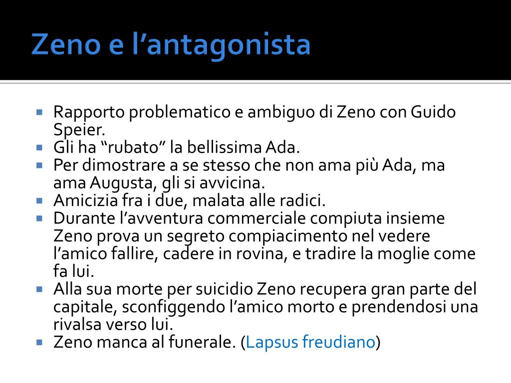 PPT - La coscienza di Zeno Di Italo Svevo PowerPoint Presentation, free