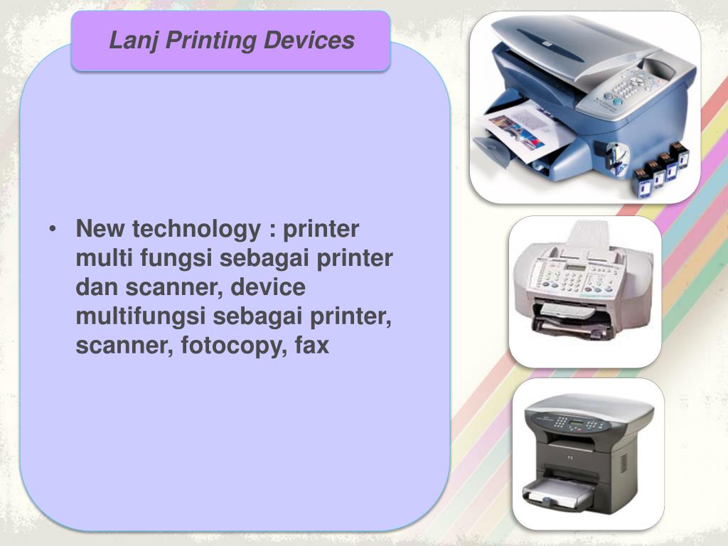 Printing devices. Print devices.