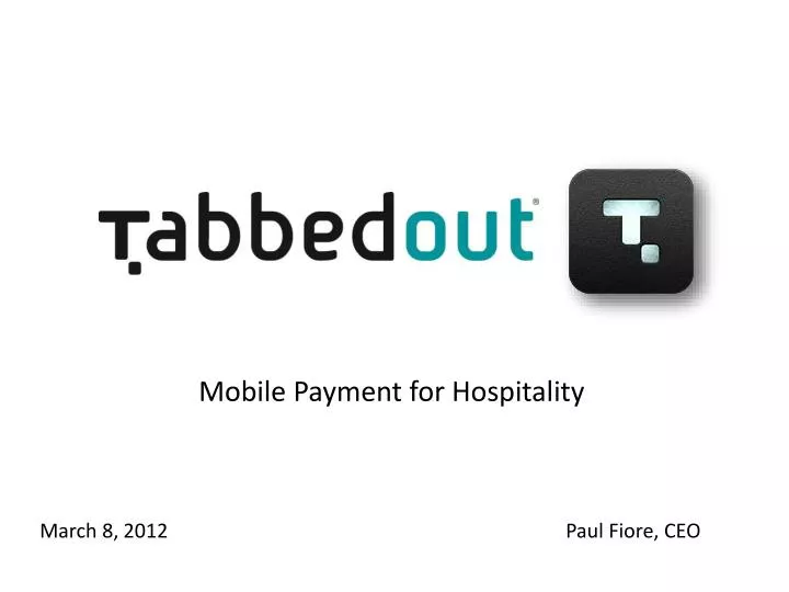 mobile payment for hospitality n.