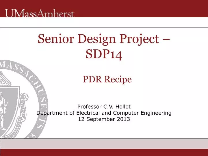 senior design project ppt