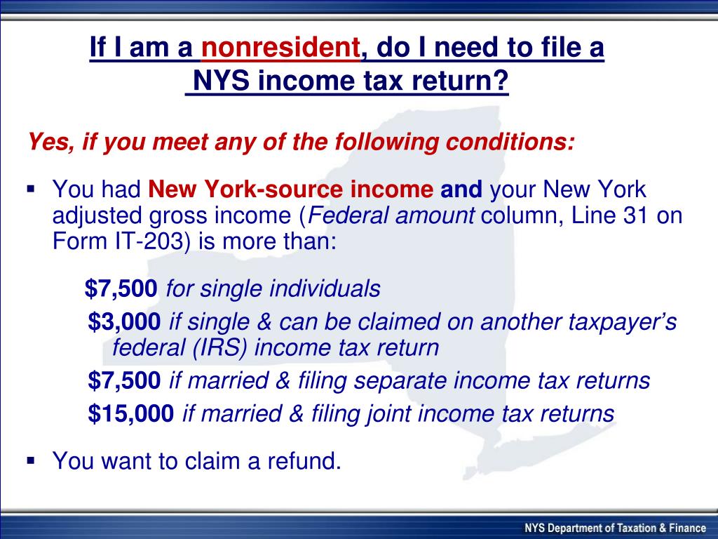 PPT New York State Department of Taxation and Finance PowerPoint