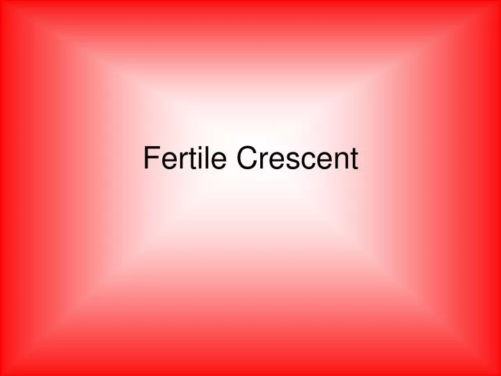 fertile crescent n.