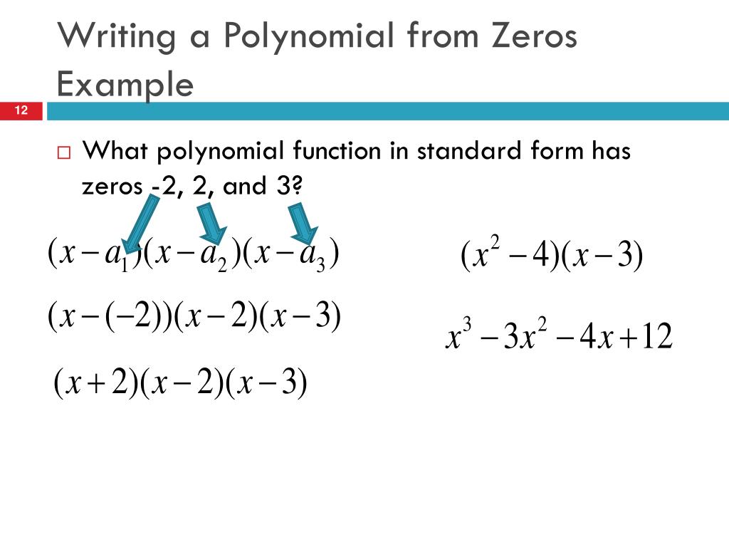 PPT - Polynomials, Linear Factors, Zeros PowerPoint Presentation, free