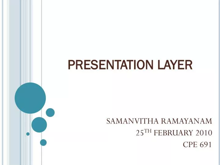 presentation layer ppt