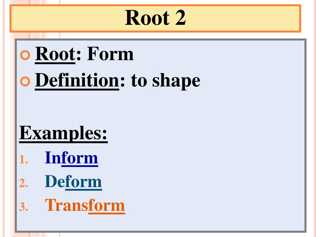 Root script