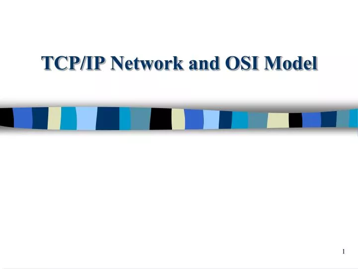 PPT - TCP/IP Network and OSI Model PowerPoint Presentation, free ...
