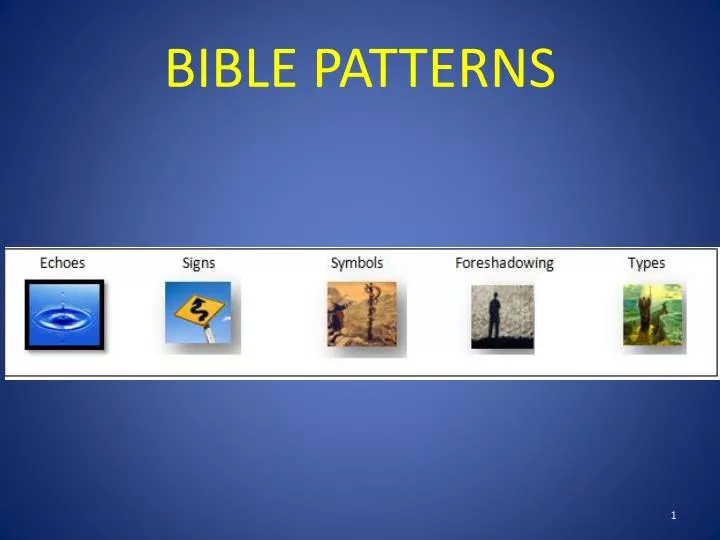 PPT BIBLE PATTERNS PowerPoint Presentation, free download ID2385459