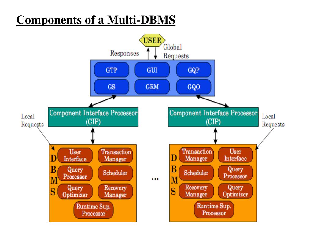 Local components. DBMS Architecture. Компонентный Интерфейс. DBMS. Local component.