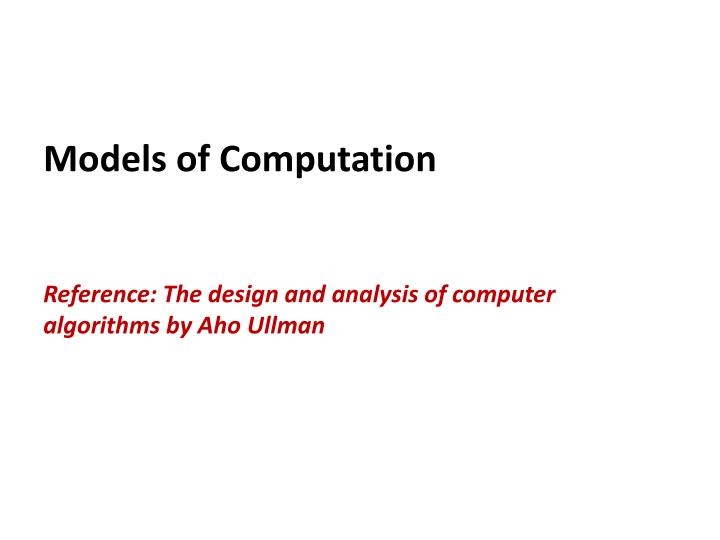 PPT - Design and Analysis of Algorithms PowerPoint Presentation - ID ...