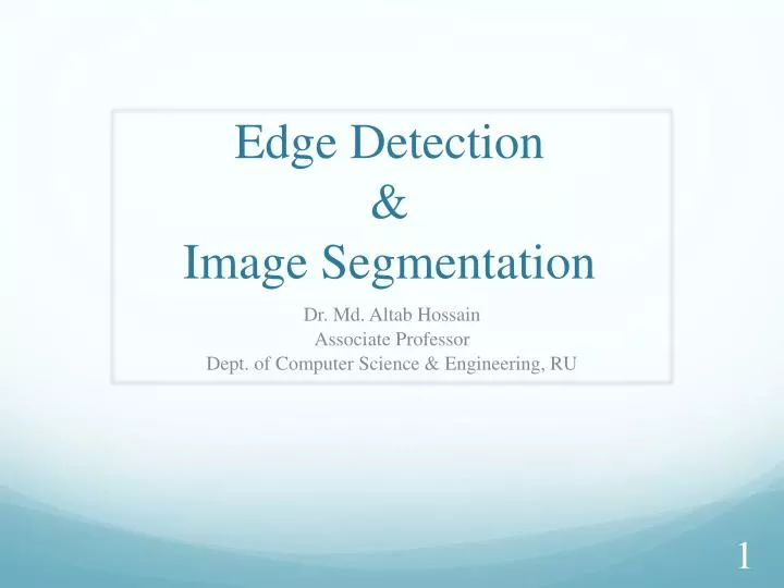 edge detection image segmentation n.