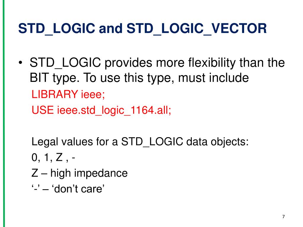 std_logic_vector assignment