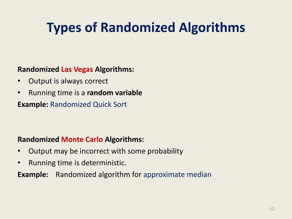 assignment randomized algorithm