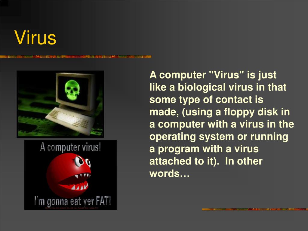 ppt presentation on computer virus