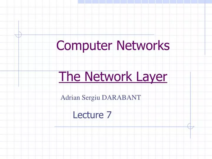 PPT - Computer Networks The Network Layer PowerPoint Presentation, free ...