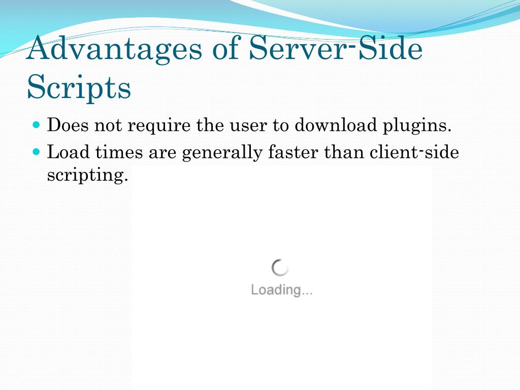 Server Side Scripting