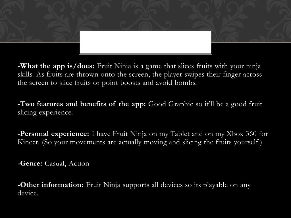 Ninja Fruit Casino MK Plan  Google Slides & PowerPoint