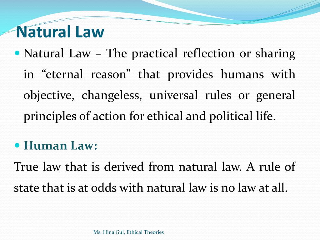natural law in ethics essay