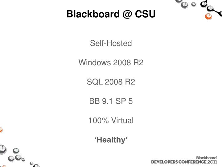 ppt reliability application performance solutions for bb bblearn csu