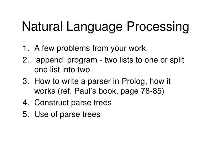 PPT Natural Language Processing PowerPoint Presentation Free 