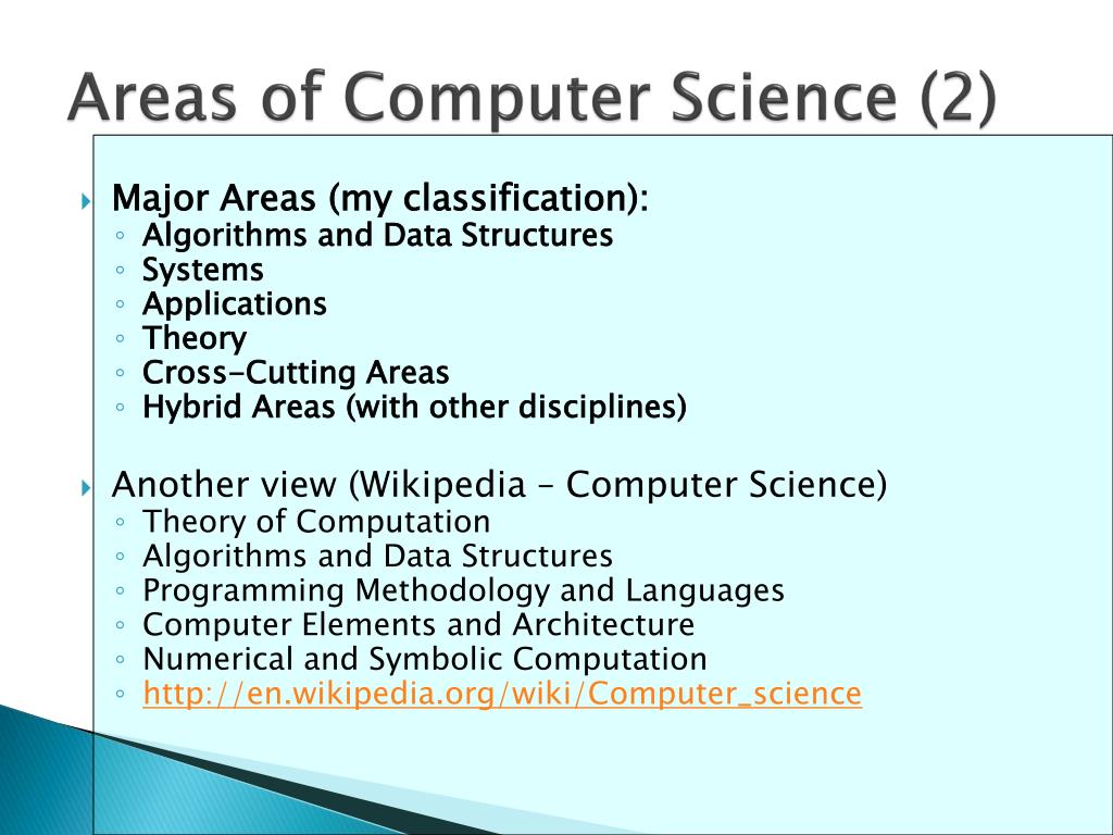 research areas computer science
