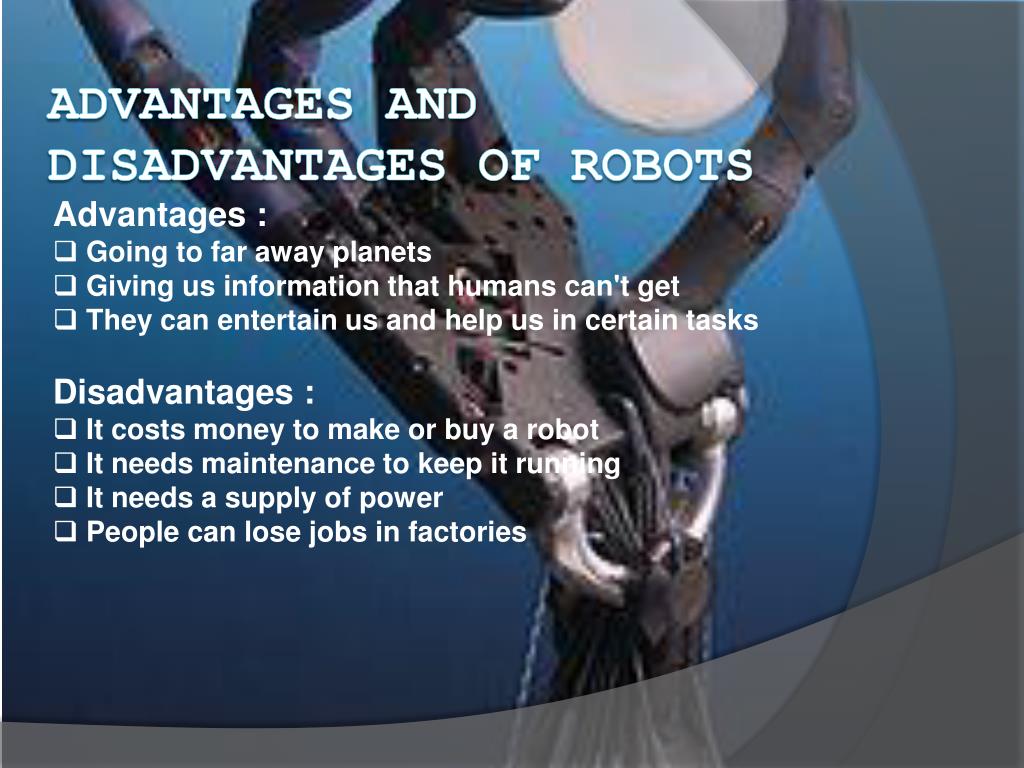 essay about advantages and disadvantages of robots