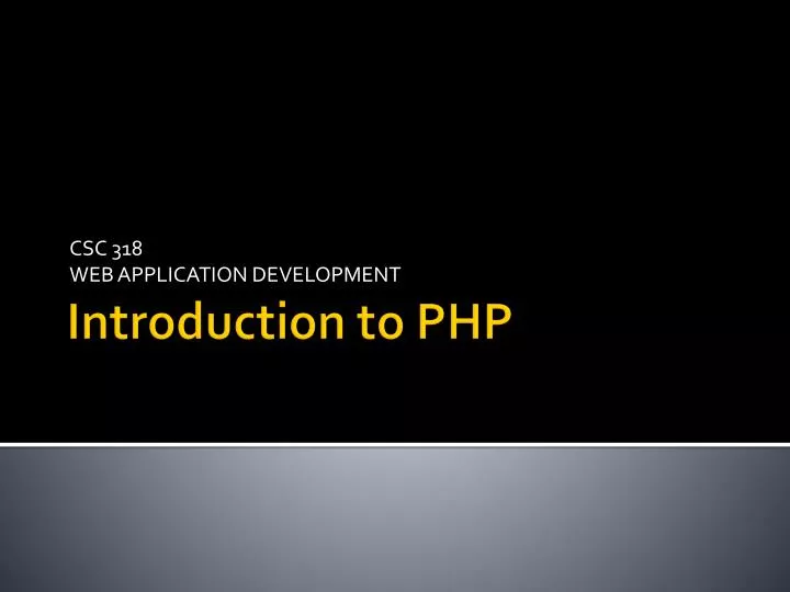 PPT - Introduction to PHP PowerPoint Presentation, free download - ID ...