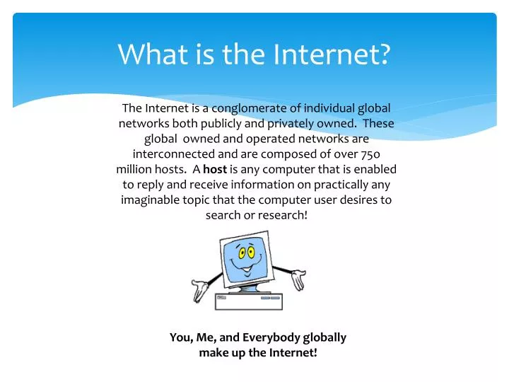 presentation on the topic of internet